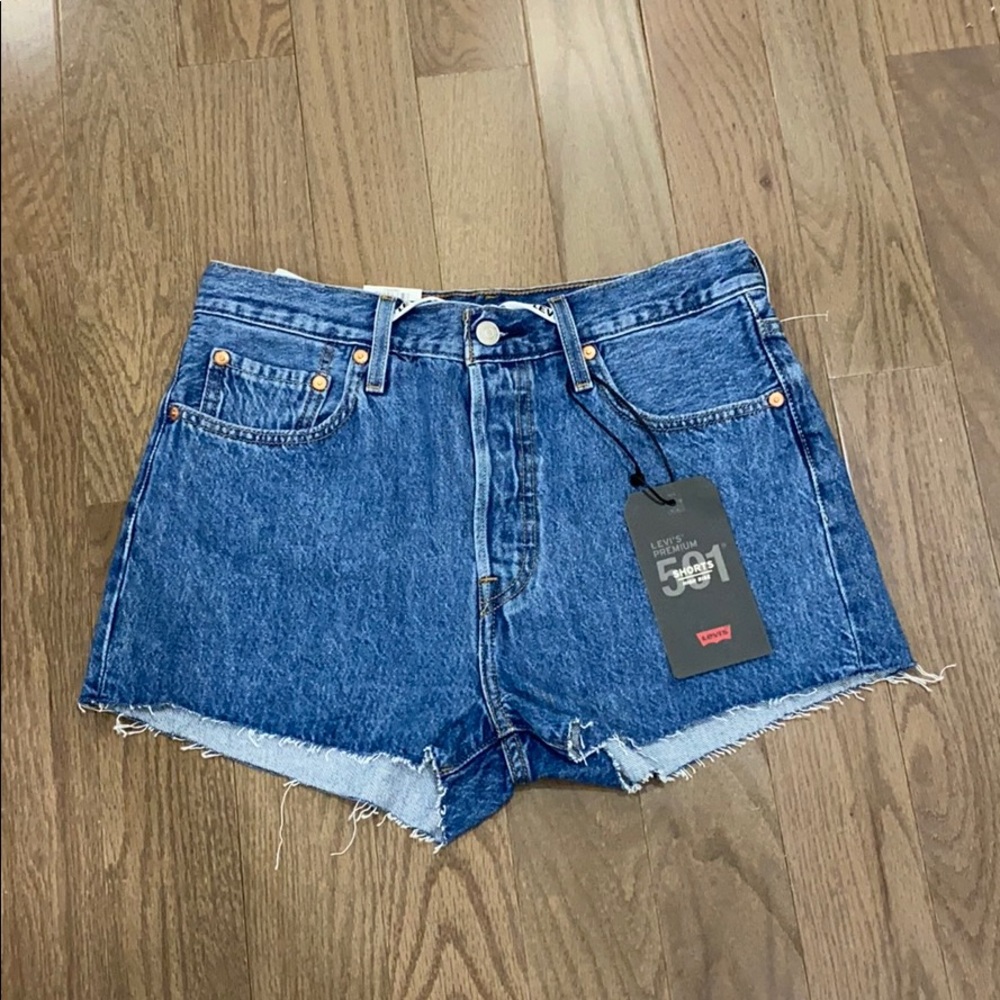 Levi's Premium 501 High Rise Drawstring Shorts - Picture 4 of 8